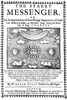 The Starry Messenger title page, 1645