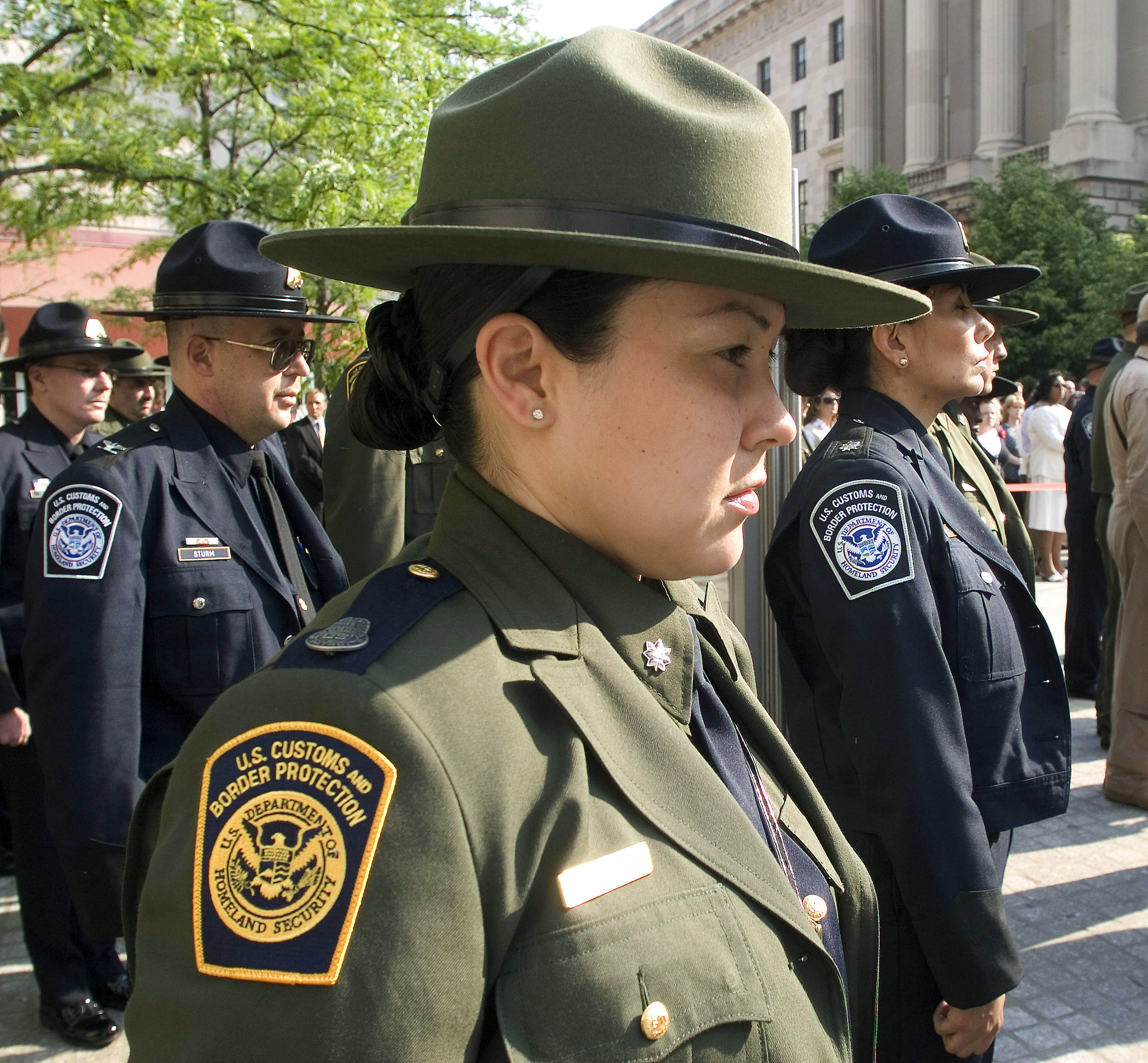 CBP Officers pay tribute to fellow fallen officers during a Law Enforcement memorial service in Washington D.C.