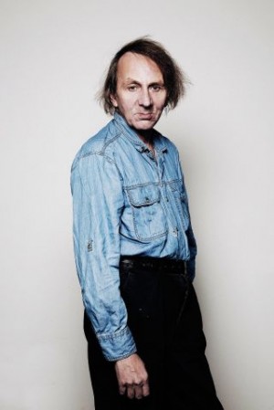 Houellebecq looking well, yesterday. 