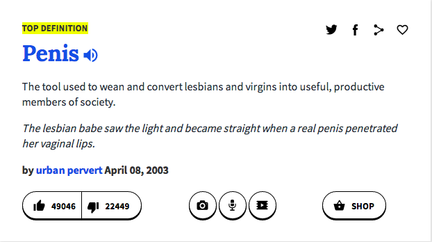 Urban Dictionary: The best social commentary on the internet.