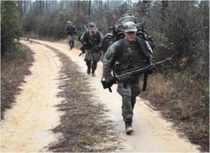 Everyone carries their own load in Ranger school - at least for now.