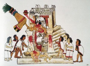 Aztec Temple Heart Sacrifice