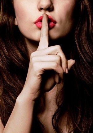 Woman-with-finger-on-lips