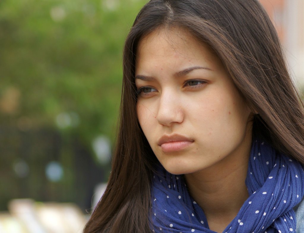 A modern-day Kazakh girl