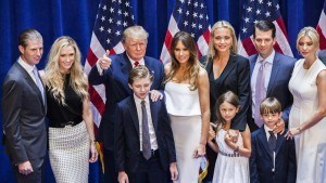 Donald Trump Poses with Family