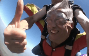 Lord Christopher Monckton, repeatedly banned for raising inconvenient questions, skydives into the Durban climate conference