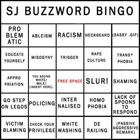 SJW Bingo