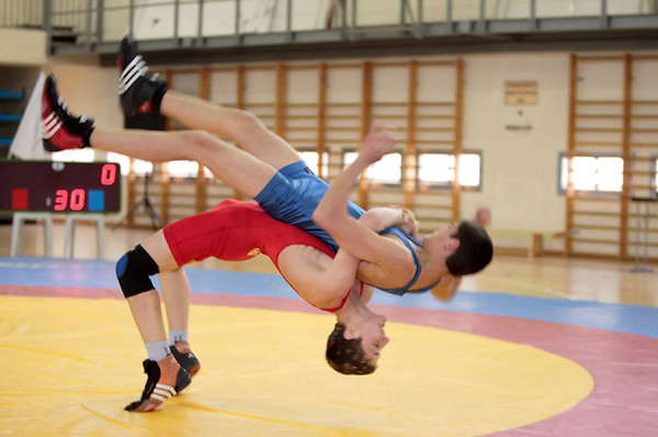 Example of a classic Olympic wrestling supplex