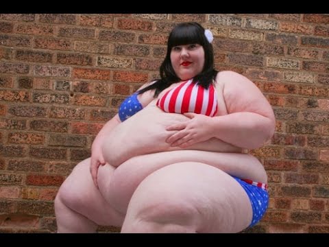 Murica! Note how she cannot even reach her crotch to wipe