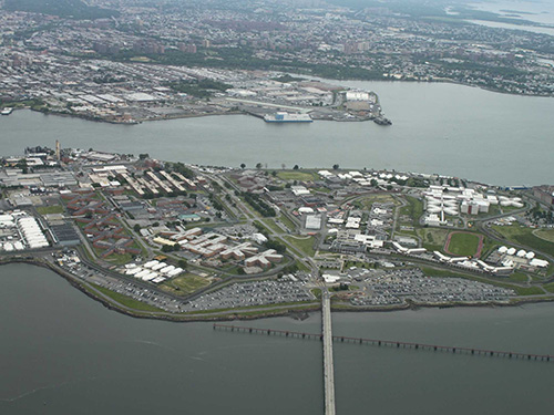 Rikers Island, the prison complex where one can find New York's most expensive apartments (Business Insider, “New York's Most Expensive Apartments Are Jail Cells,” August 23, 2013)