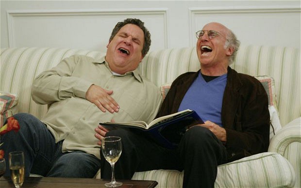 "What a freak!" In "Curb", no one is spared from satire.
