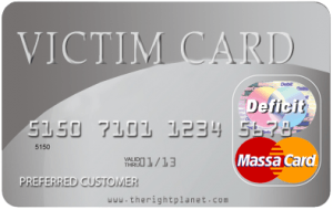 Only with the "Superior Virtue of the Oppressed" can you get your victim card