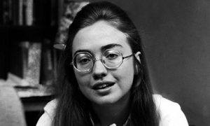 Class leader Hillary Rodham of Wellesley College t