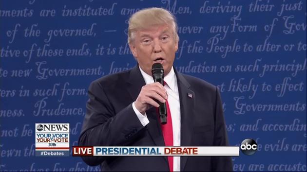 Trump may have nearly ate his microphone at the 2nd Presidential Debate, but he still came on top with his "you'd be in jail" rebuke.