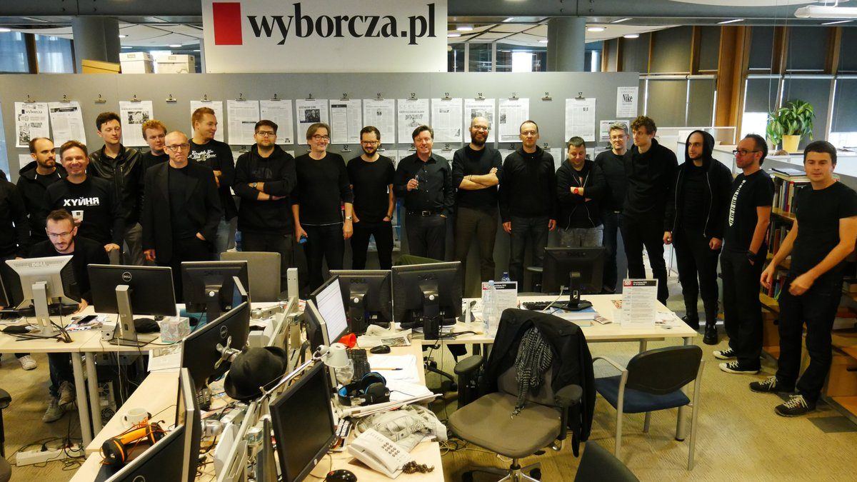 The squad of manginas working at Gazeta Wyborcza, left-wing journal which was financed more than a few times by George Soros