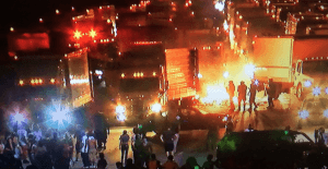 Rioters broke into trucks on I-85 and burned cargo in Charlotte
