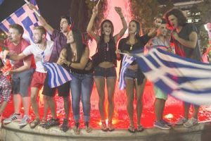 Celebrating Mysery, Lies and Corruption: The modern Greek youth has no idea. The photo is from a rally of SYRIZA.