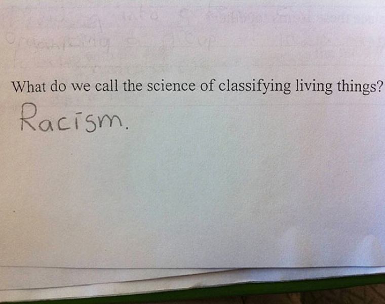 kids science classification racism